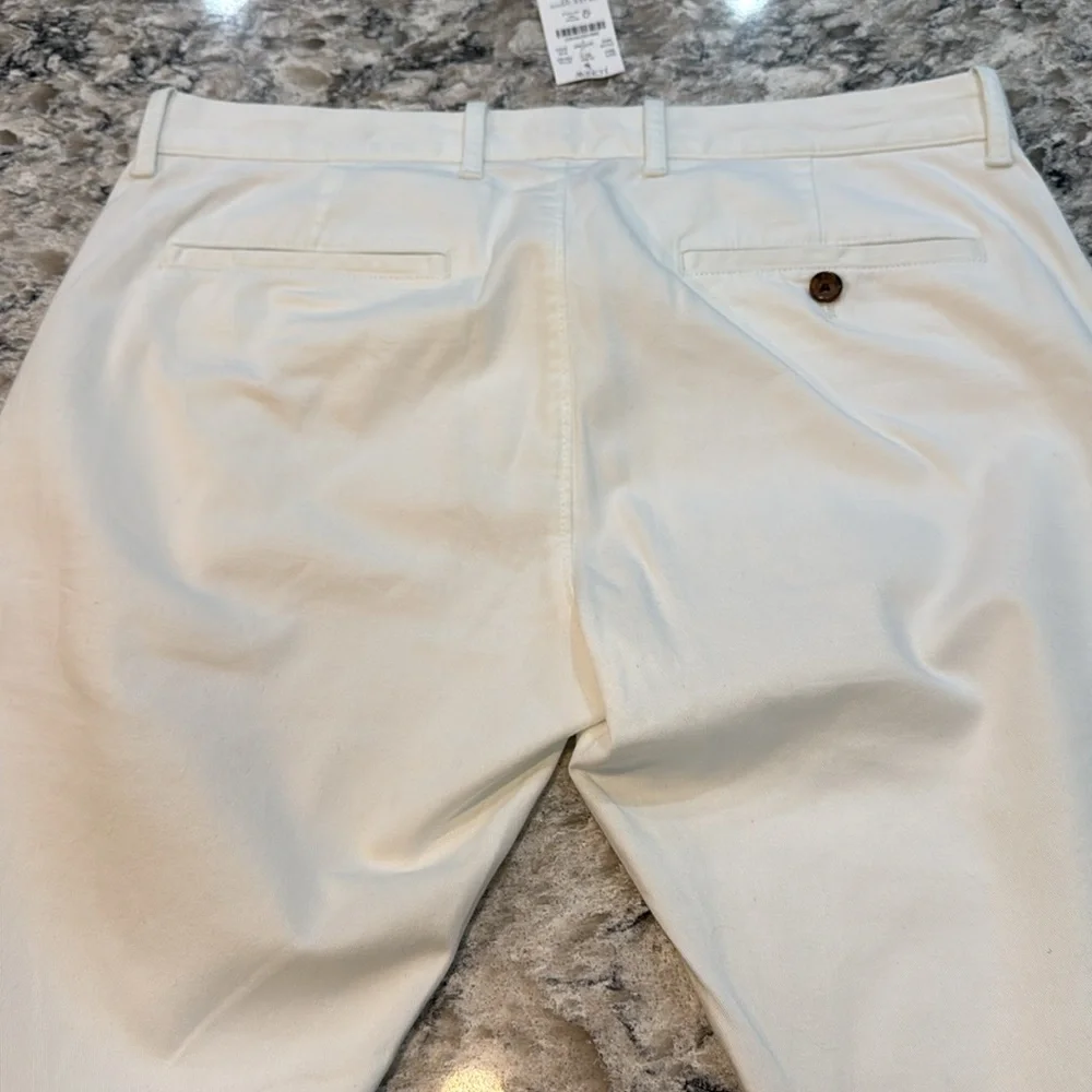 J.Crew Flex Slim Stretch Chino Pants White Men’s 33x32 NWT